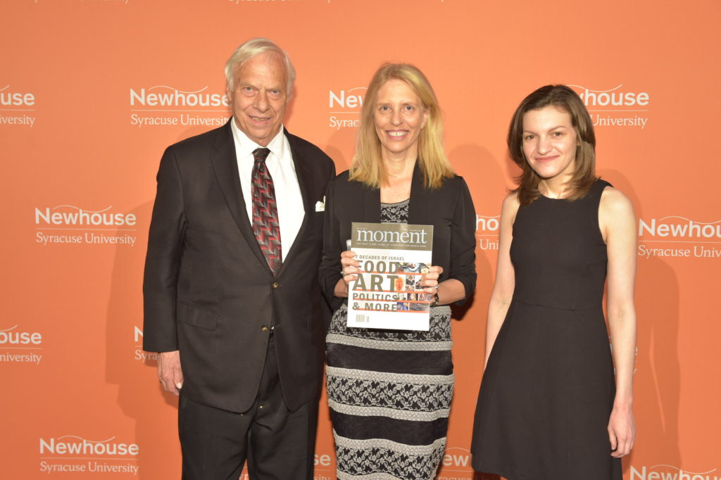Moment Magazine team Wesley Pippert, Nadine Epstein and Ellen Wexler